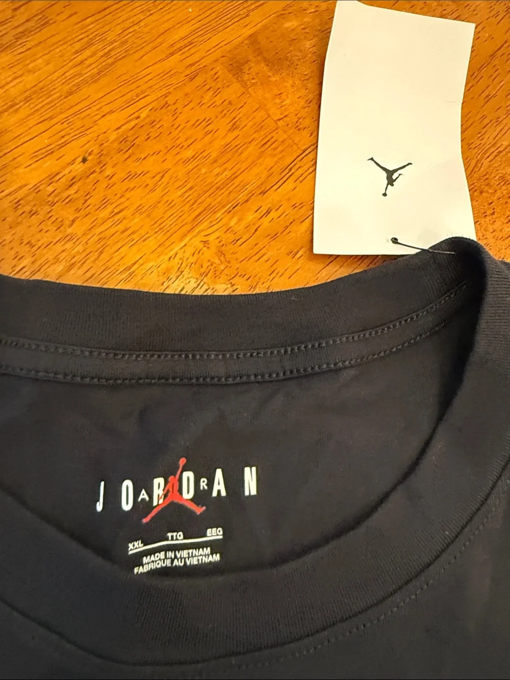 Jordan Black World Tour '84 Graphic Tee with Gold Trophy Print xxl